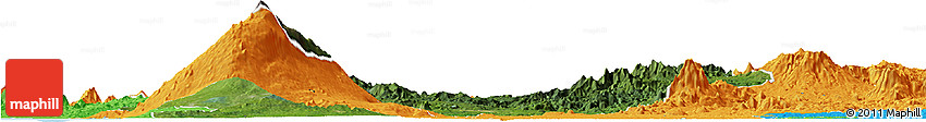 Satellite Horizon Map of Meme, political outside