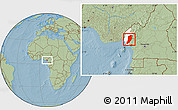 Savanna Style Location Map of Meme, highlighted parent region, hill shading