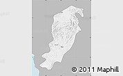 Gray Map of Meme, single color outside