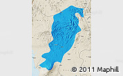 Political Map of Meme, shaded relief outside