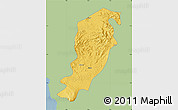 Savanna Style Map of Meme, single color outside