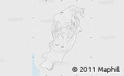 Silver Style Map of Meme, single color outside