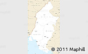 Classic Style Simple Map of Sud-Ouest