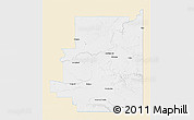 Classic Style 3D Map of Division No.  1, single color outside