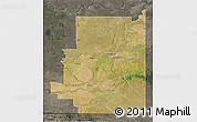 Satellite 3D Map of Division No.  1, darken, semi-desaturated