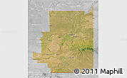 Satellite 3D Map of Division No.  1, lighten, desaturated