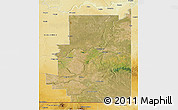 Satellite 3D Map of Division No.  1, physical outside