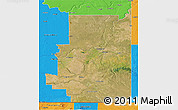 Satellite 3D Map of Division No.  1, political outside