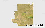 Satellite 3D Map of Division No.  1, single color outside
