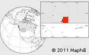 Blank Location Map of Division No.  1, highlighted country