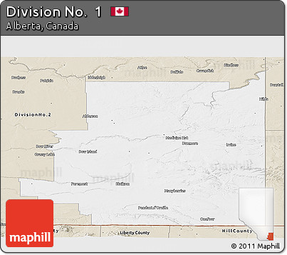 Classic Style Panoramic Map of Division No.  1