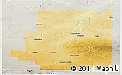 Physical Panoramic Map of Division No.  1, lighten, semi-desaturated