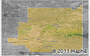 Satellite Panoramic Map of Division No.  1, desaturated