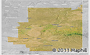Satellite Panoramic Map of Division No.  1, lighten, desaturated