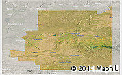 Satellite Panoramic Map of Division No.  1, lighten, semi-desaturated