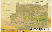 Satellite Panoramic Map of Division No.  1, physical outside