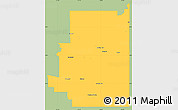 Savanna Style Simple Map of Division No.  1, single color outside