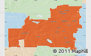 Political Map of Division No. 11, lighten