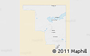 Classic Style 3D Map of Division No. 16, single color outside