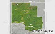 Satellite 3D Map of Division No. 17, lighten, semi-desaturated