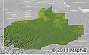 Satellite 3D Map of Division No. 18, lighten, desaturated