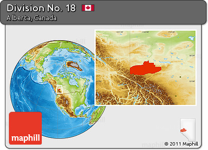 Physical Location Map of Division No. 18