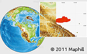 Physical Location Map of Division No. 18, highlighted parent region