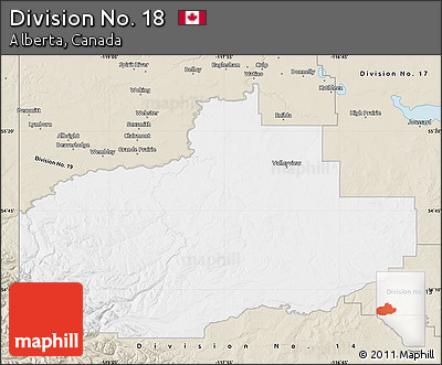 Classic Style Map of Division No. 18