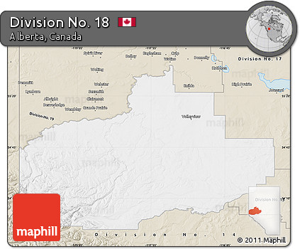 Classic Style Map of Division No. 18