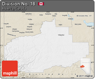 Classic Style Map of Division No. 18