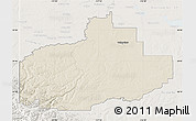 Shaded Relief Map of Division No. 18, lighten