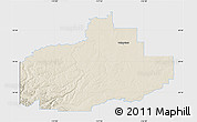 Shaded Relief Map of Division No. 18, single color outside