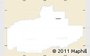 Classic Style Simple Map of Division No. 18, single color outside