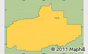 Savanna Style Simple Map of Division No. 18, cropped outside