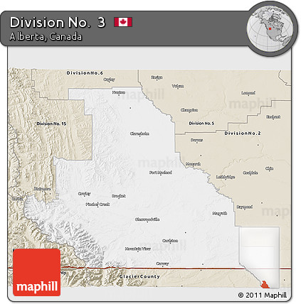 Classic Style 3D Map of Division No.  3