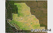Satellite 3D Map of Division No.  3, darken