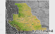 Satellite 3D Map of Division No.  3, desaturated