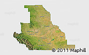 Satellite 3D Map of Division No.  3, single color outside