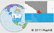 Political Location Map of Division No.  3, highlighted country, highlighted parent region