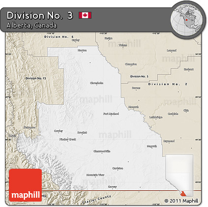 Classic Style Map of Division No.  3