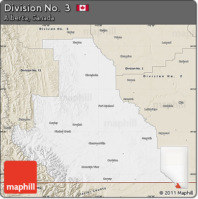 Classic Style Map of Division No.  3
