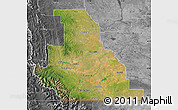 Satellite Map of Division No.  3, desaturated