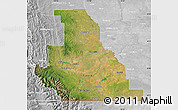Satellite Map of Division No.  3, lighten, desaturated