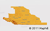 Political Panoramic Map of Division No.  3, cropped outside