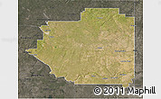 Satellite 3D Map of Division No.  4, darken, semi-desaturated