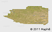 Satellite Panoramic Map of Division No.  4, single color outside