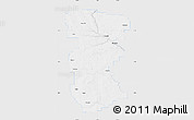 Silver Style Map of Division No.  5, single color outside
