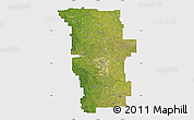Satellite Map of Division No.  6, single color outside
