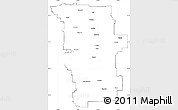 Blank Simple Map of Division No.  6, cropped outside
