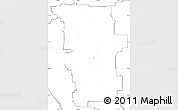 Blank Simple Map of Division No.  6, no labels